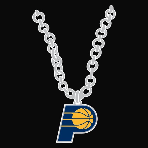 Indiana Pacers Necklace logo vinyl decal